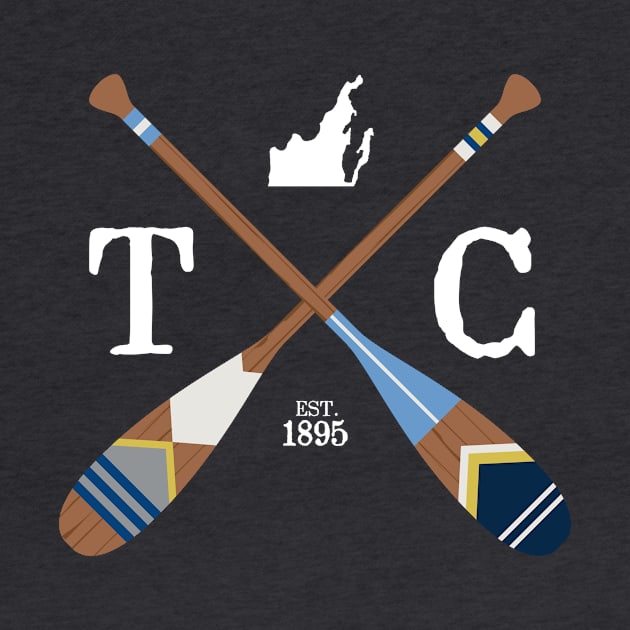 Paddle TC, Traverse City Painted Oars by GreatLakesLocals